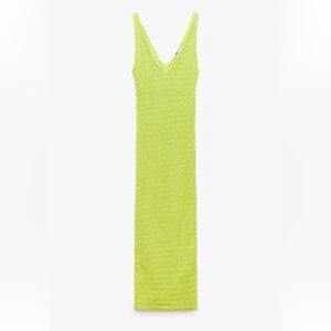 NWOT Zara Textured Midi Dress
